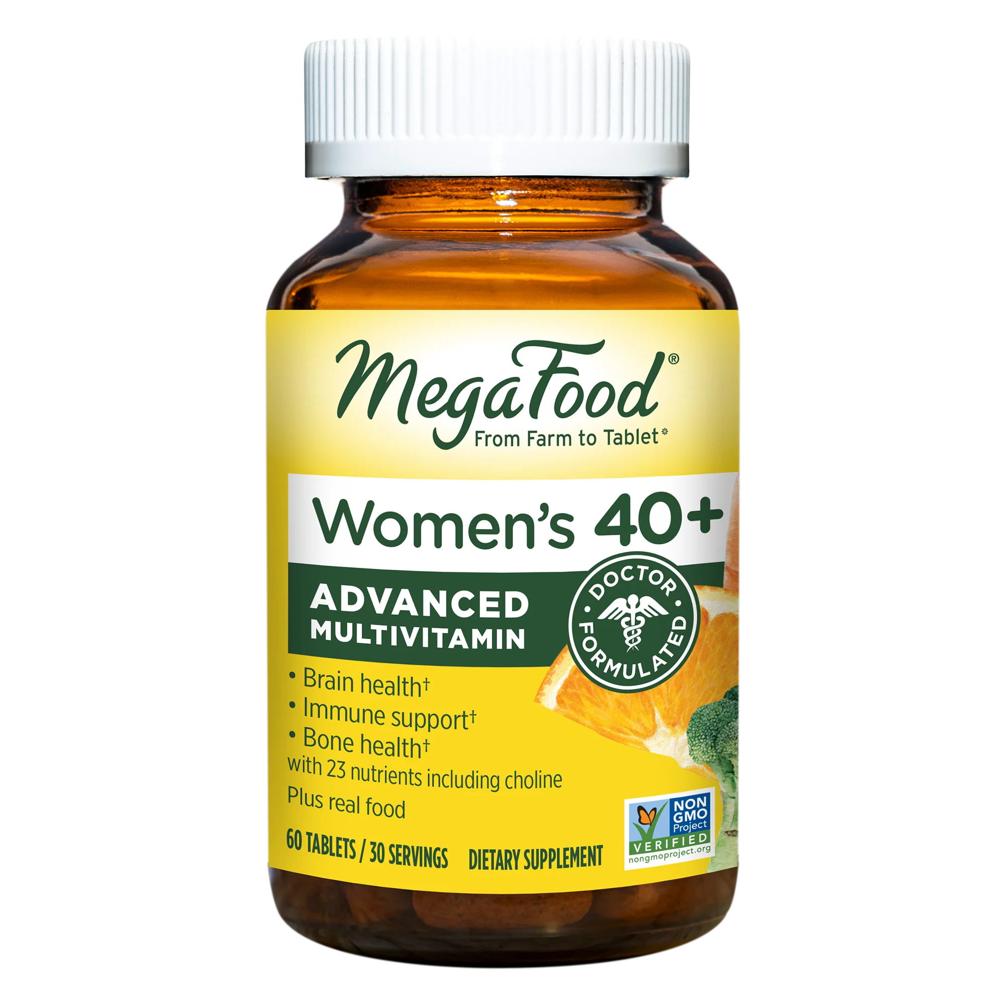 Women's 40 Advanced Multivitamin, 60 Day / 120ct / MegaFood - Food Based Vitamins & Supplements