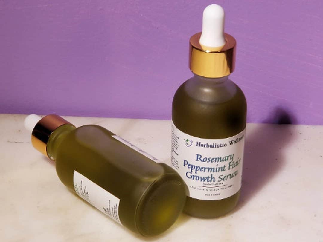 Rosemary Peppermint Hair Growth Serum By Herbalistic Wellness