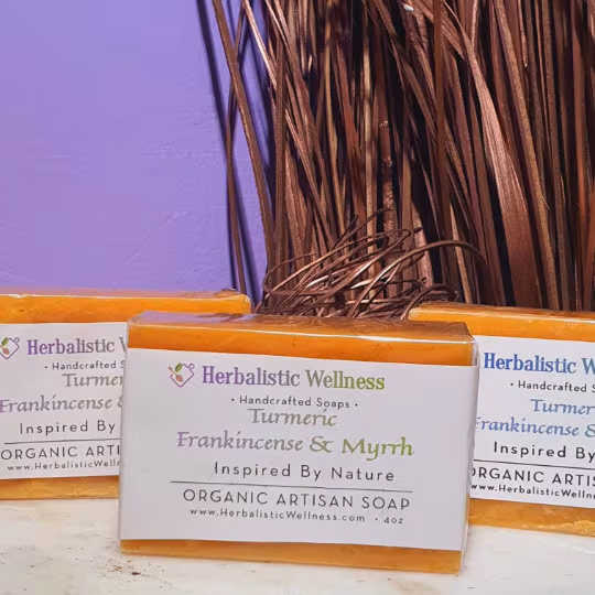 Turmeric Frankincense and Myrrh Soap - Image 5